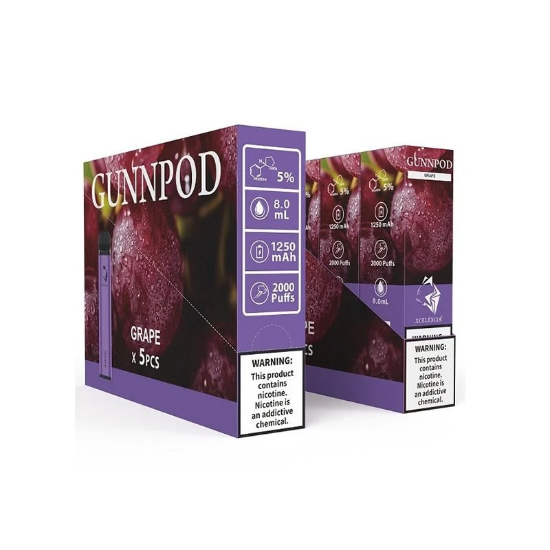 Gunnpod 2000 Puffs Vape de unică folosință