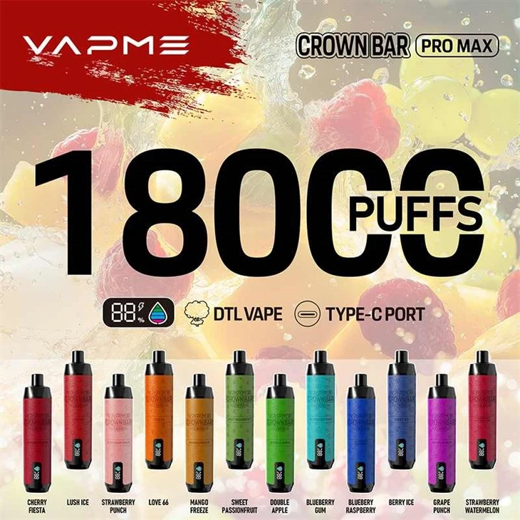 CROWN BAR 18000 PRO MAX ECRAN