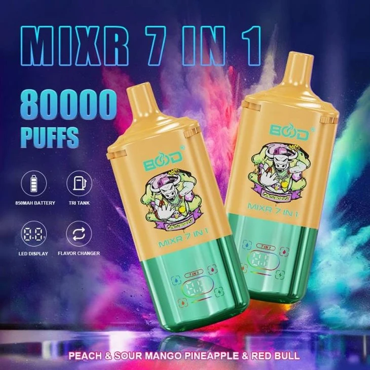 Peach&-Sour-mango-pineapple&-Red-bull-BOOD MIXR 7 IN 1 80000