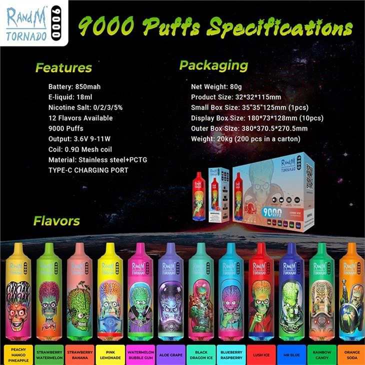 Randm tornado 9000 puffs vapes