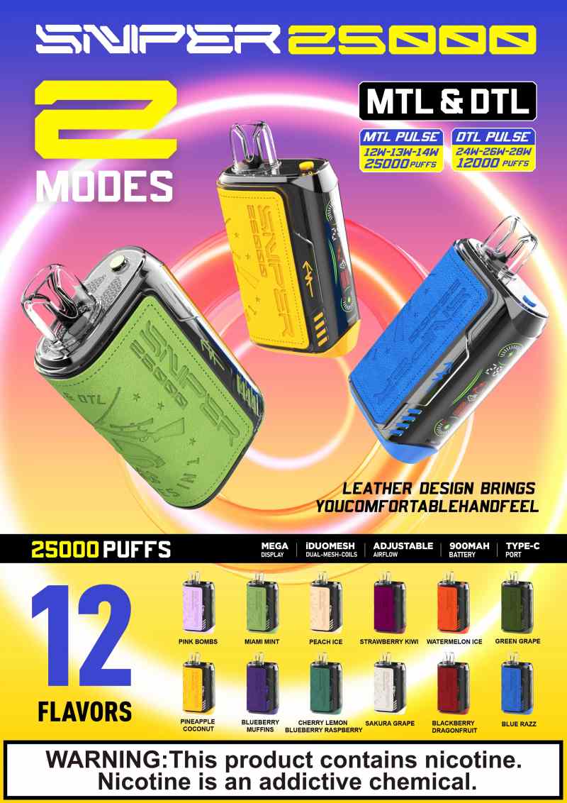 VAPMOD SNIPER 25000 5 VAPMOD SNIPER 25000 5