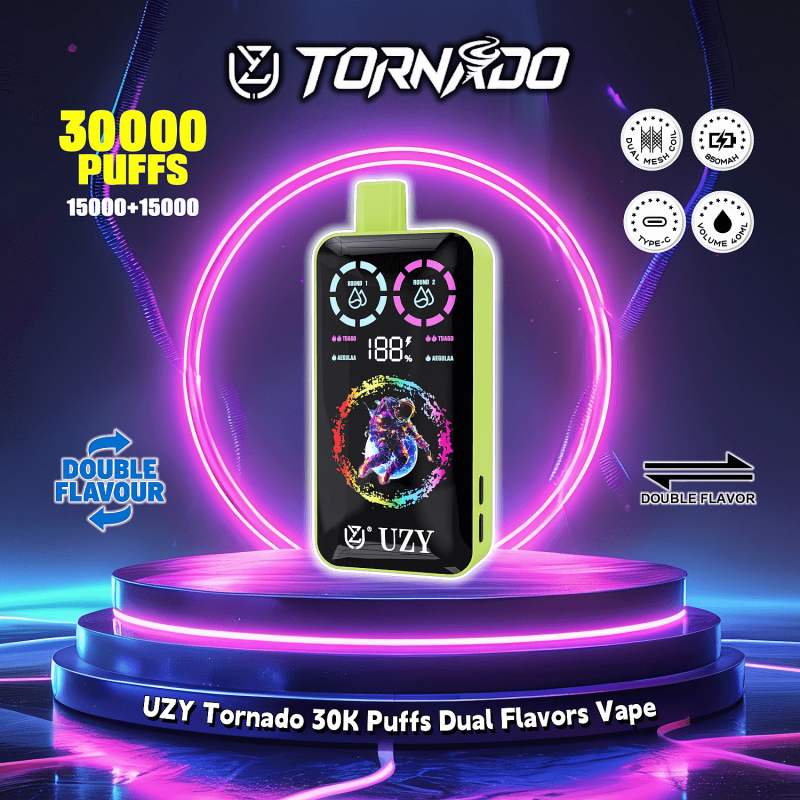 FD-Vape-UZY-Tornado-30K-Puffs-Dual-Flavors-Disposable-Vape-0-2-3-5-Nicotine-12Tastes-Smart-Screen-Factory-Direct-UZY Tornado 30000 1