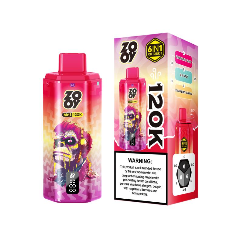 ZOOY VAPE 6 IN 1 120K 3 tank7 ZOOY VAPE 6 IN 1 120K 3 tank7