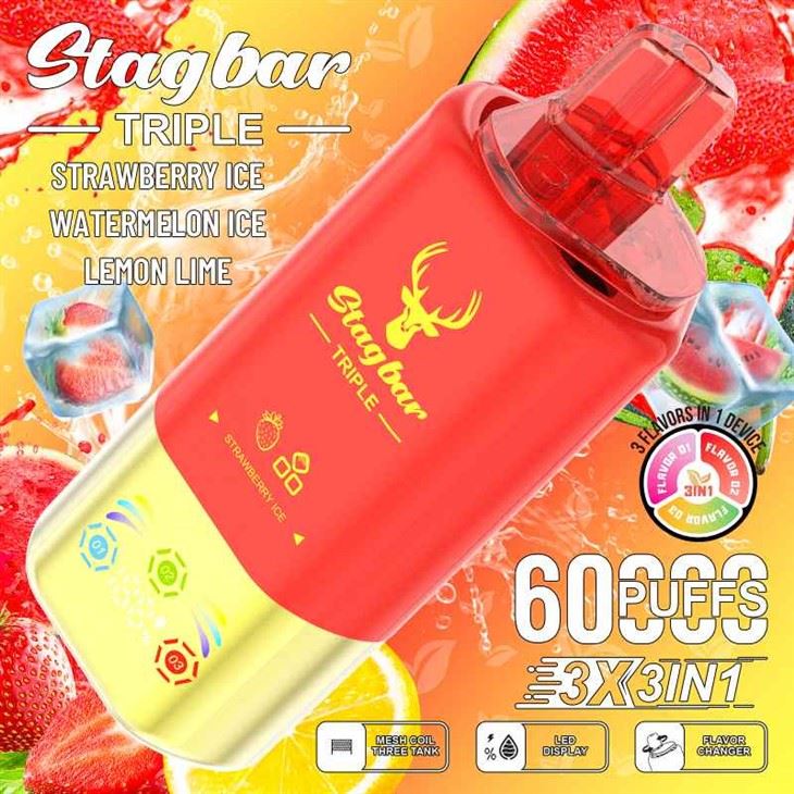 Stag Bar Triple 60000 3 în 1 aromă