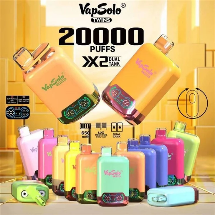 VAPSOLO TWINS 20000 2 în 1 aromă